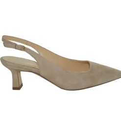 escarpins et trotteurs - Bride arrière - femme - Cuir - Beige - Julie dee