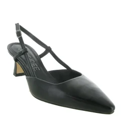 escarpins et trotteurs - Bride arrière - femme - Cuir - Noir - Julie dee