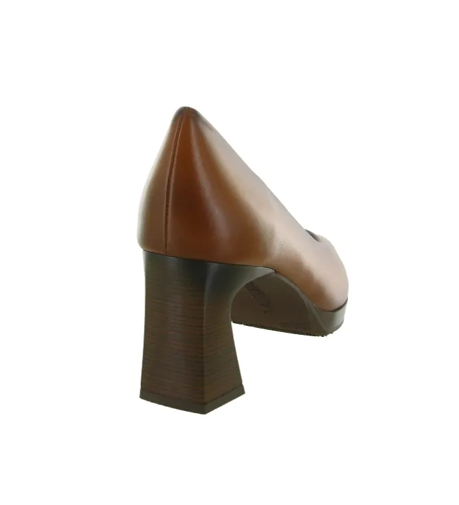 escarpins et trotteurs - Fermé - femme - Cuir - Marron - Hispanitas