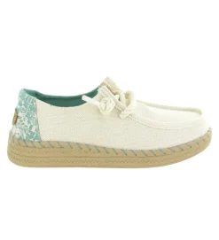 espadrilles - Espadrille plate - femme - Toile - Blanc - Hey dude