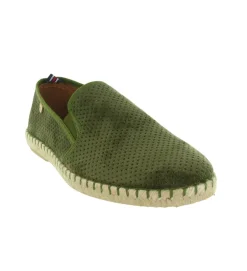 espadrilles - - homme - Nubuck - Kaki - Verbenas
