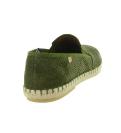 espadrilles - - homme - Nubuck - Kaki - Verbenas