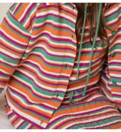 gilet - MANCHE LONGUE - vetement femme - Coton - Multicolor - Graine