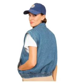 gilet - MANCHE LONGUE - vetement femme - Textile - Bleu jean - French disorder