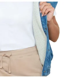 gilet - MANCHE LONGUE - vetement femme - Textile - Bleu jean - French disorder