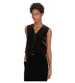 gilet - SANS MANCHE - vetement femme - Synthétique - Noir - Grace and mila