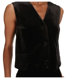 gilet - SANS MANCHE - vetement femme - Synthétique - Noir - Grace and mila