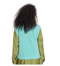 gilet - SANS MANCHE - vetement femme - Textile - Bleu - American vintage