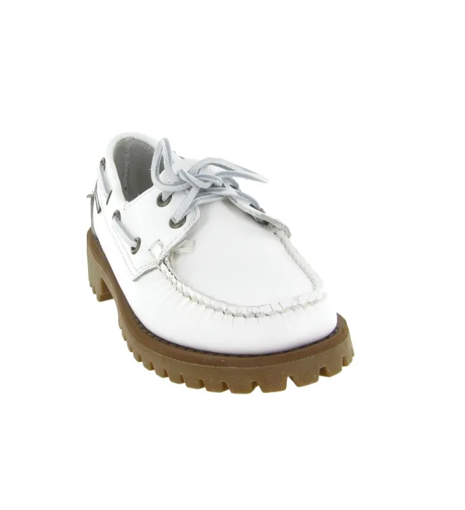 mocassins - Bateau - femme - Cuir - Blanc - Sebago
