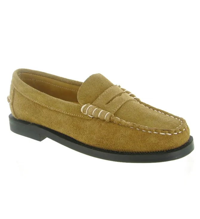 mocassins - Bateau - femme - Nubuck - Beige - Sebago