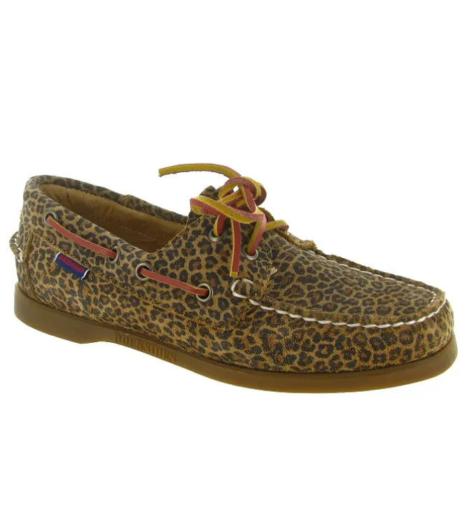 mocassins - Bateau - femme - Nubuck - Léopard - Sebago