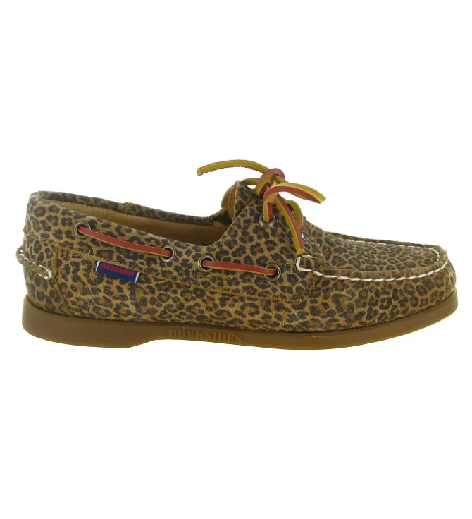 mocassins - Bateau - femme - Nubuck - Léopard - Sebago
