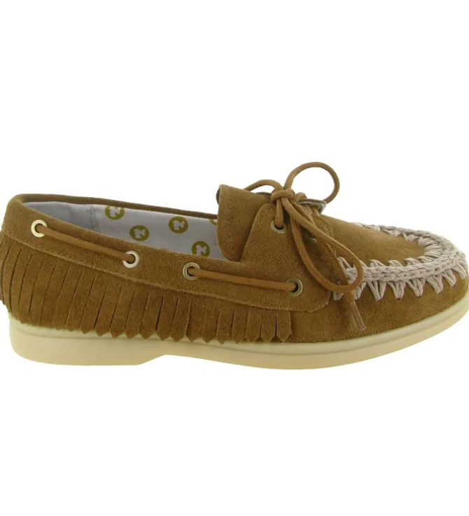 mocassins - Bateau - femme - Nubuck - Chestnut - Mou