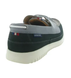 mocassins - Bateau - homme - Cuir - Bleu - Mephisto