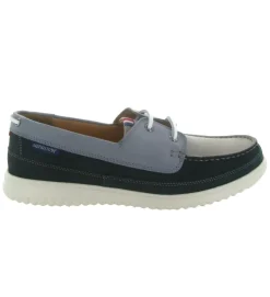 mocassins - Bateau - homme - Cuir - Bleu - Mephisto
