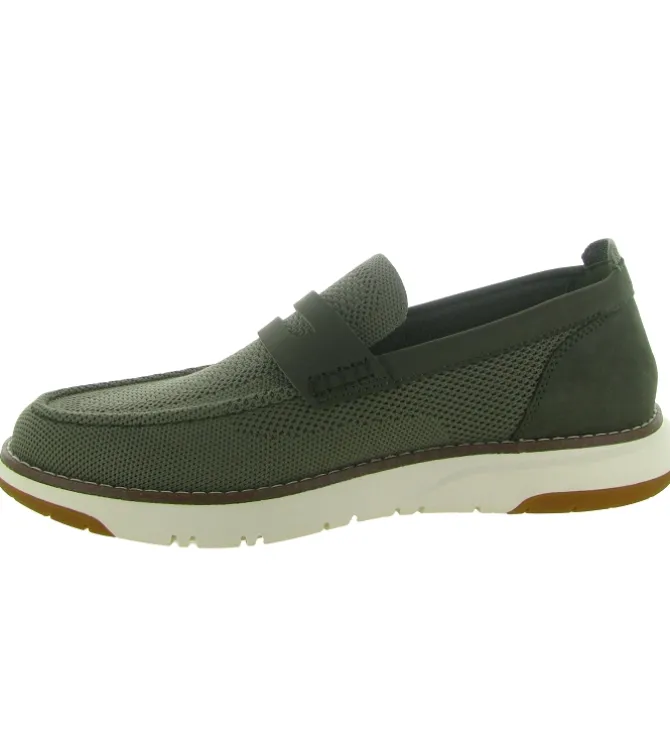 mocassins - Bateau - homme - Cuir - Kaki - Schmoove