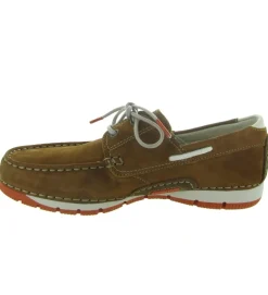 mocassins - Bateau - homme - Nubuck - Chestnut - Fluchos