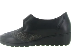 mocassins - Compensé - femme - Cuir - Noir - Mephisto
