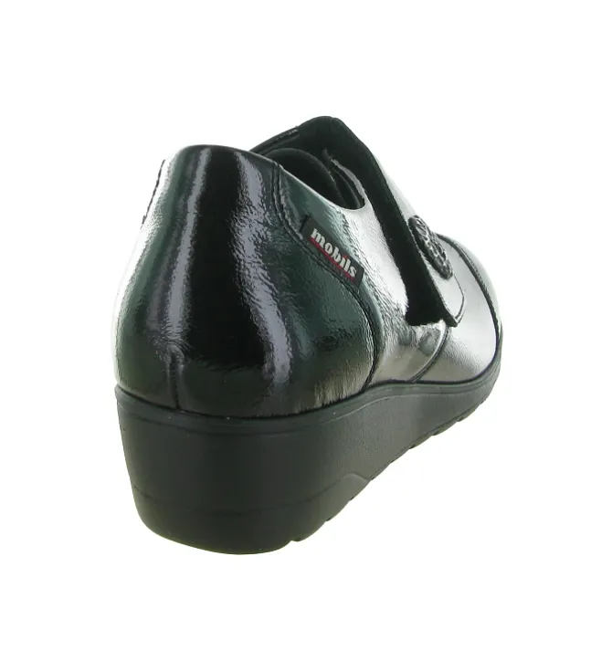 mocassins - Compensé - femme - Cuir - Noir - Mephisto