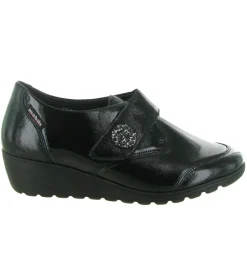 mocassins - Compensé - femme - Cuir - Noir - Mephisto