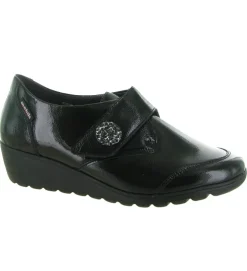 mocassins - Compensé - femme - Cuir - Noir - Mephisto