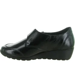 mocassins - Compensé - femme - Cuir - Noir - Mephisto