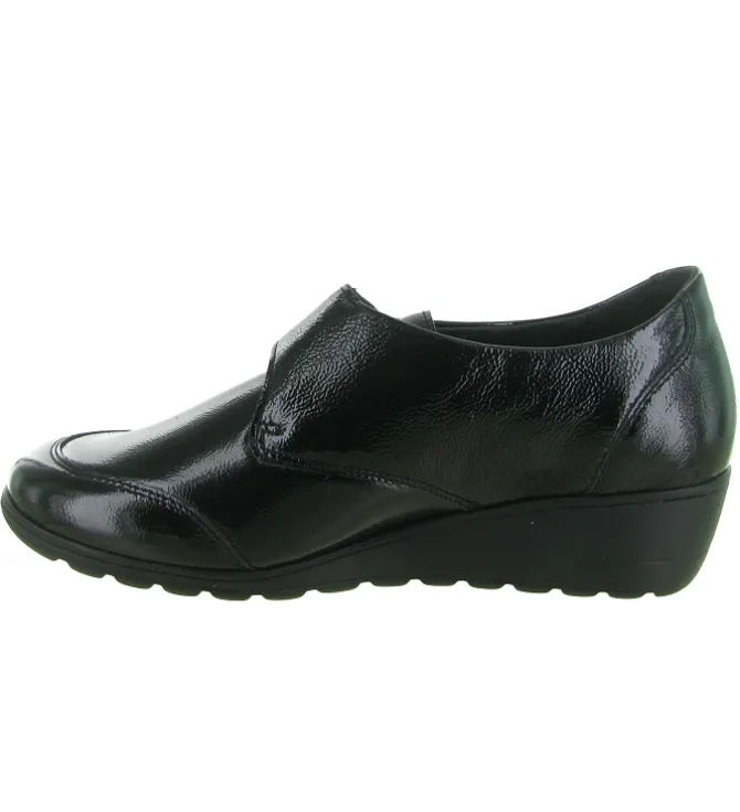 mocassins - Compensé - femme - Cuir - Noir - Mephisto