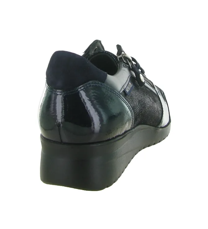 mocassins - Compensé - femme - Cuir - Bleu Marine - Mephisto