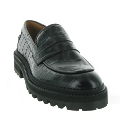 mocassins - Compensé - femme - Cuir - Noir - Billi bi