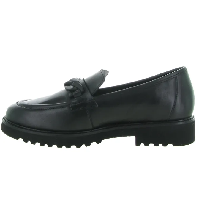 mocassins - Compensé - femme - Cuir - Noir - Mephisto