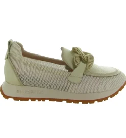 mocassins - Compensé - femme - Cuir - Beige - Hispanitas