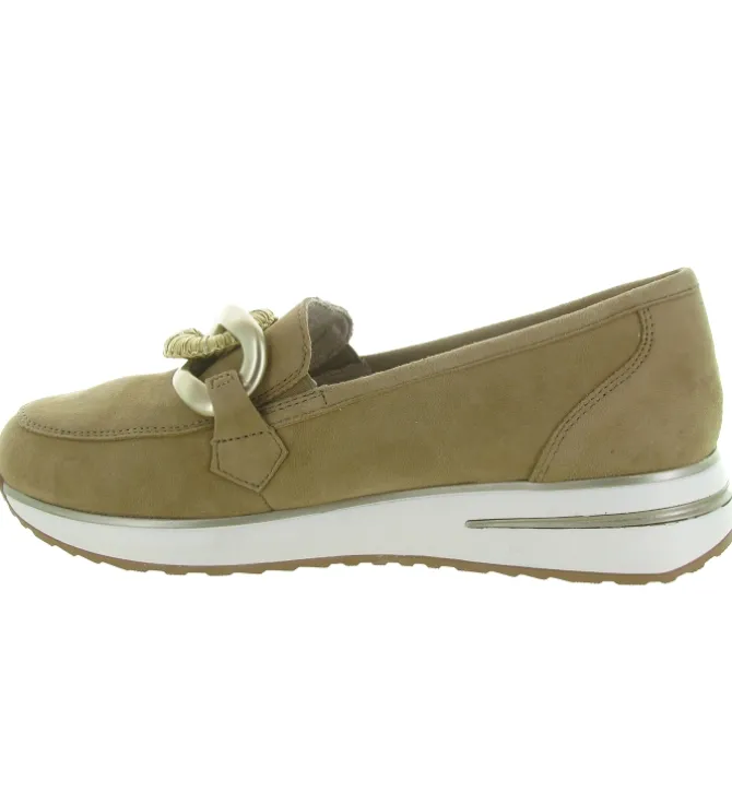 mocassins - Compensé - femme - Cuir - Beige - Remonte