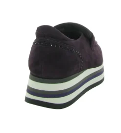 mocassins - Compensé - femme - Nubuck - Violet - Softwaves