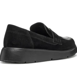 mocassins - Compensé - femme - Nubuck - Noir - Geox