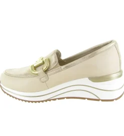 mocassins - Compensé - femme - Nubuck - Beige - Remonte