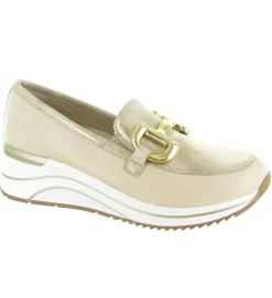 mocassins - Compensé - femme - Nubuck - Beige - Remonte