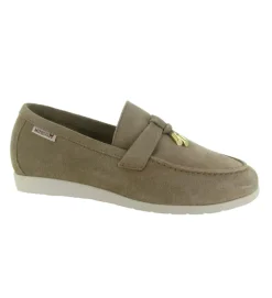 mocassins - Compensé - femme - Nubuck - Taupe - Mephisto