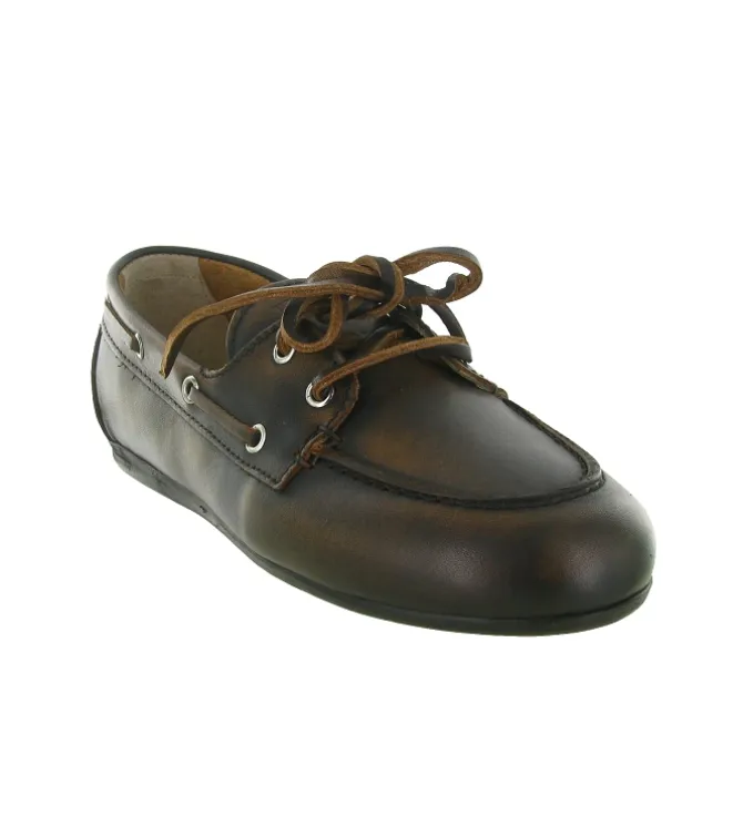 mocassins - Décontracté - femme - Cuir - Marron - Posa