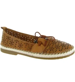 mocassins - Décontracté - femme - Cuir - Marron - Madory