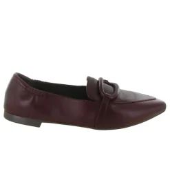 mocassins - Elégant - femme - Cuir - Bordeaux - La vitrina