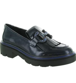 mocassins - Elégant - femme - Cuir - Bleu Marine - Regarde le ciel...