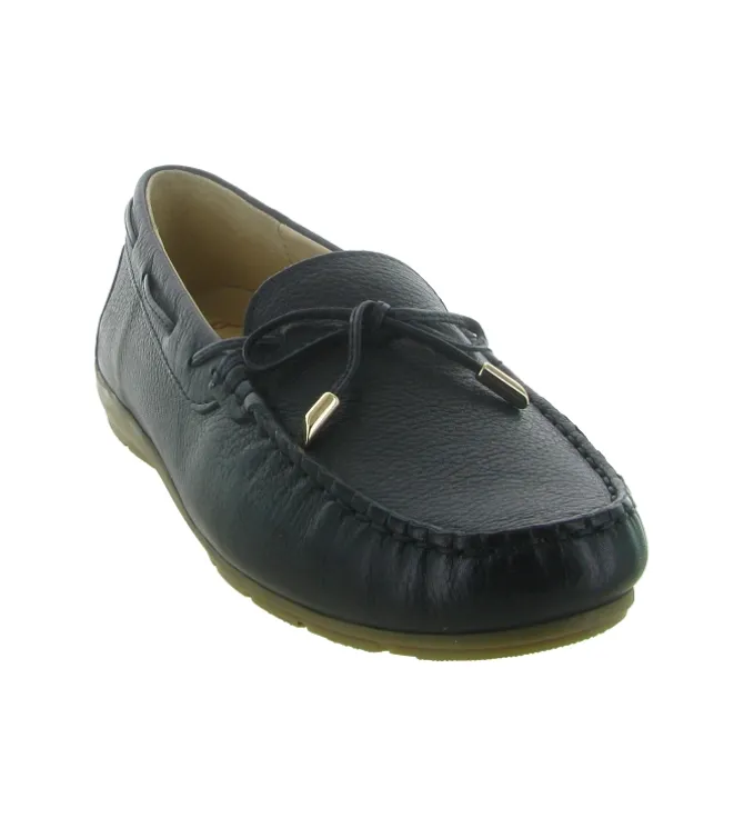 mocassins - Elégant - femme - Cuir - Bleu Marine - Ara