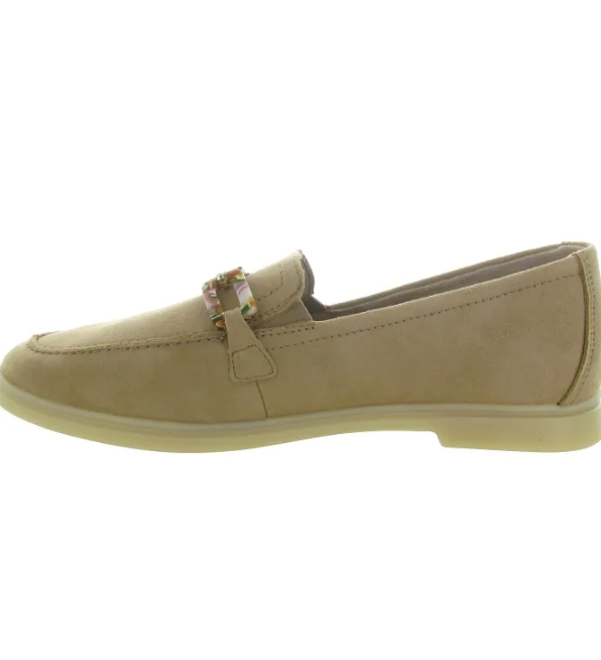 mocassins - Elégant - femme - Cuir - Beige - Remonte