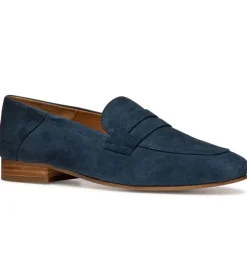 mocassins - Elégant - femme - Cuir - Bleu Marine - Geox