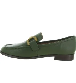 mocassins - Elégant - femme - Cuir - Kaki - Bibi lou