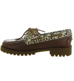 mocassins - Elégant - femme - Cuir - Léopard - Sebago