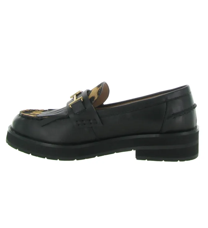mocassins - Elégant - femme - Cuir - Léopard - Bibi lou