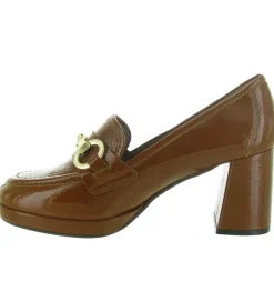 mocassins - Elégant - femme - Cuir - Marron - Julie dee