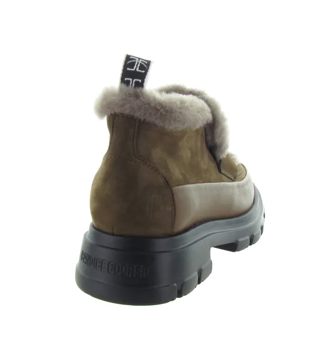 mocassins - Elégant - femme - Cuir - Marron - Candice cooper