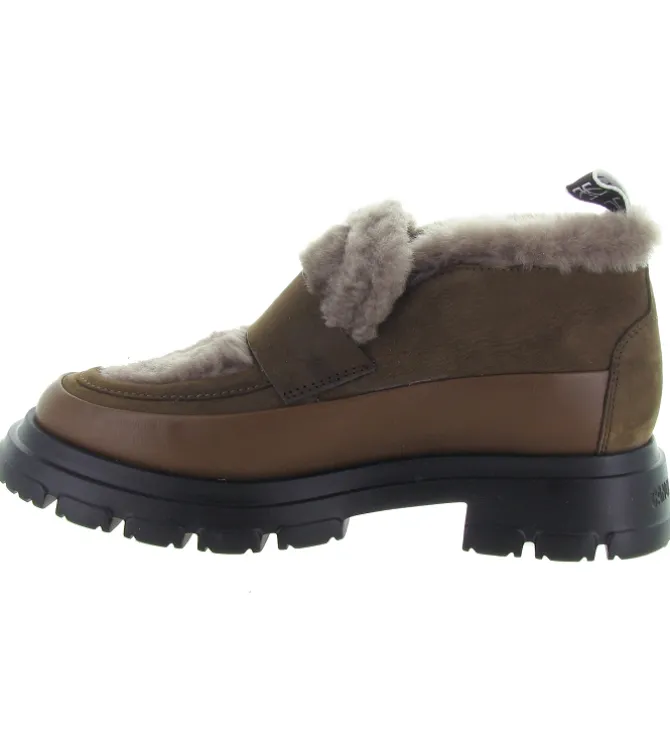 mocassins - Elégant - femme - Cuir - Marron - Candice cooper